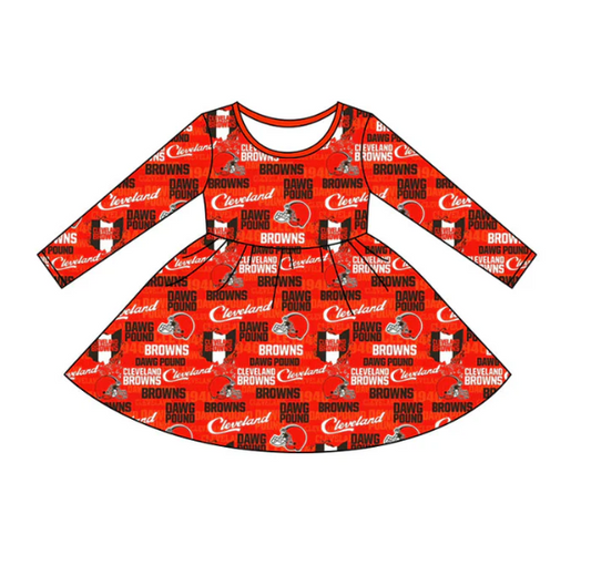 Deadline September 23  custom no moq  eta 6-7weeks Red Helmet-Letter Long Sleeve Dress