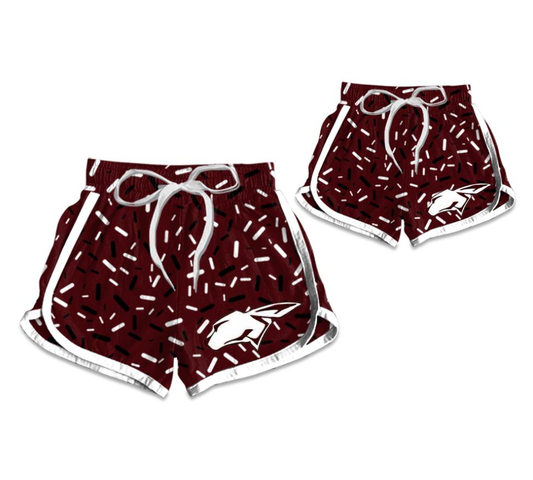 PRE ORDER Deadline July 30 custom no moq Children's boutique clothing Maroon Summer Ice Cream Shorts