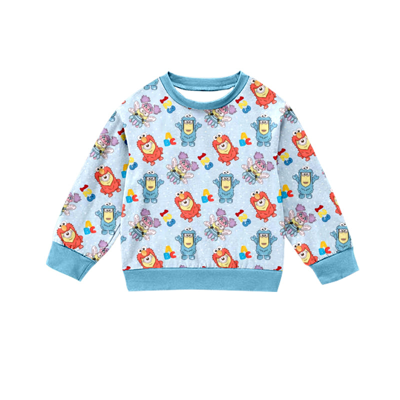 Custom moq 3 MIX SIZE eta 7/8week moq 5 eta /4/5week Boys and Girls Cartoon Minions Long Sleeve Top