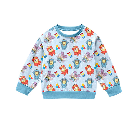 Custom moq 3 MIX SIZE eta 7/8week moq 5 eta /4/5week Boys and Girls Cartoon Minions Long Sleeve Top
