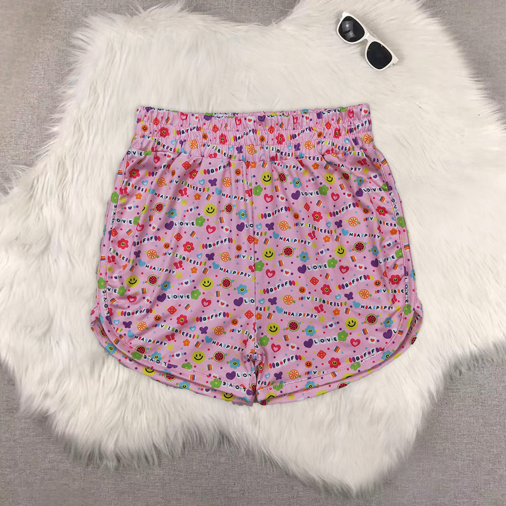 RTS NO MOQ baby girl clothes floral plaid summer shorts