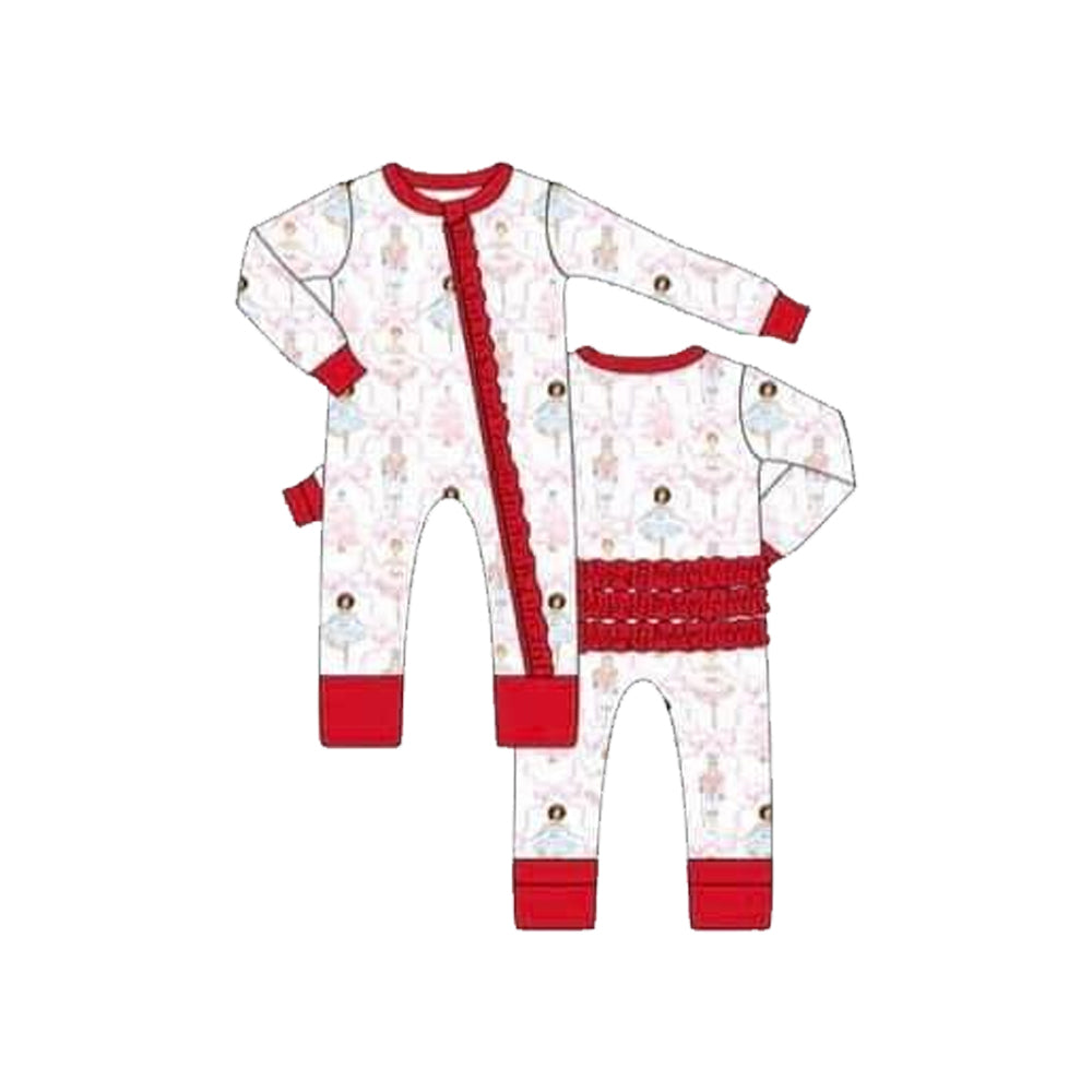 Deadline  August 6 custom no moq Long Sleeve Christmas Romper