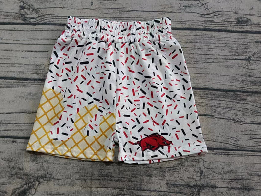 custom moq 3 eta 6-8weeks kids and adult Gold White Beach Summer Shorts