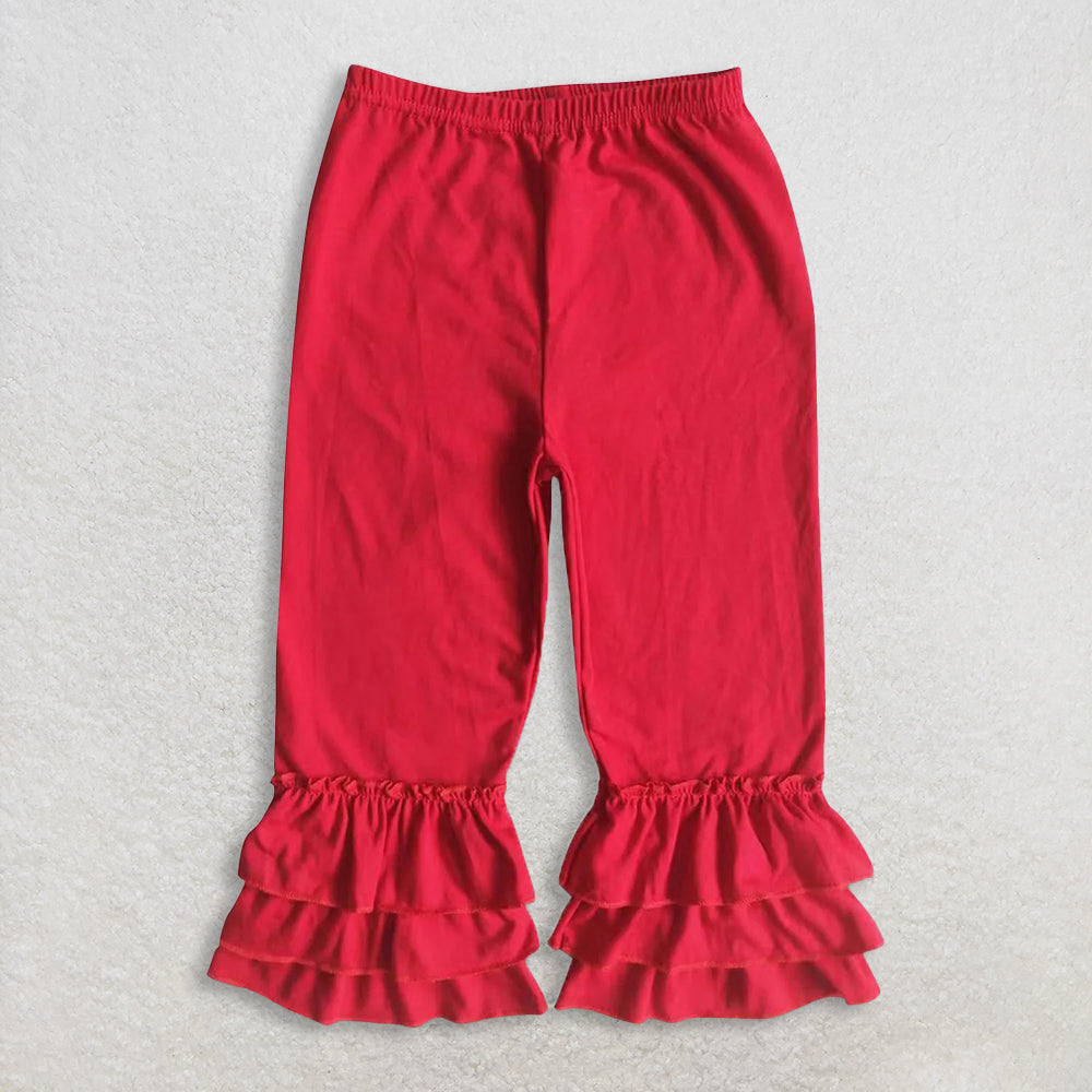 RTS NO MOQ Sibling baby girl clothes lace red hooded long-sleeved sets and top and pants