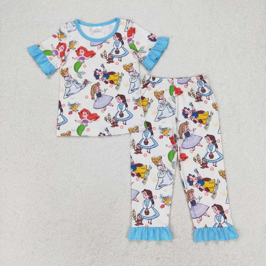 GSPO1556 RTS  baby girl clothes Cartoon girl pajamas outfit