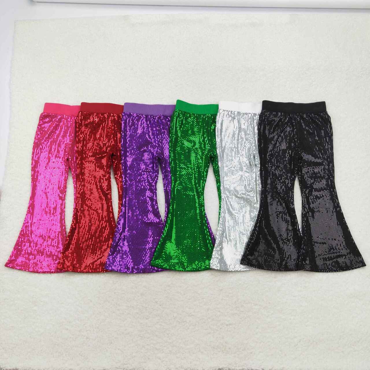 RTS NO MOQ Sequined pants mixed colors in stock