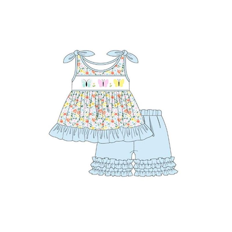 Three Butterflies Girl Set