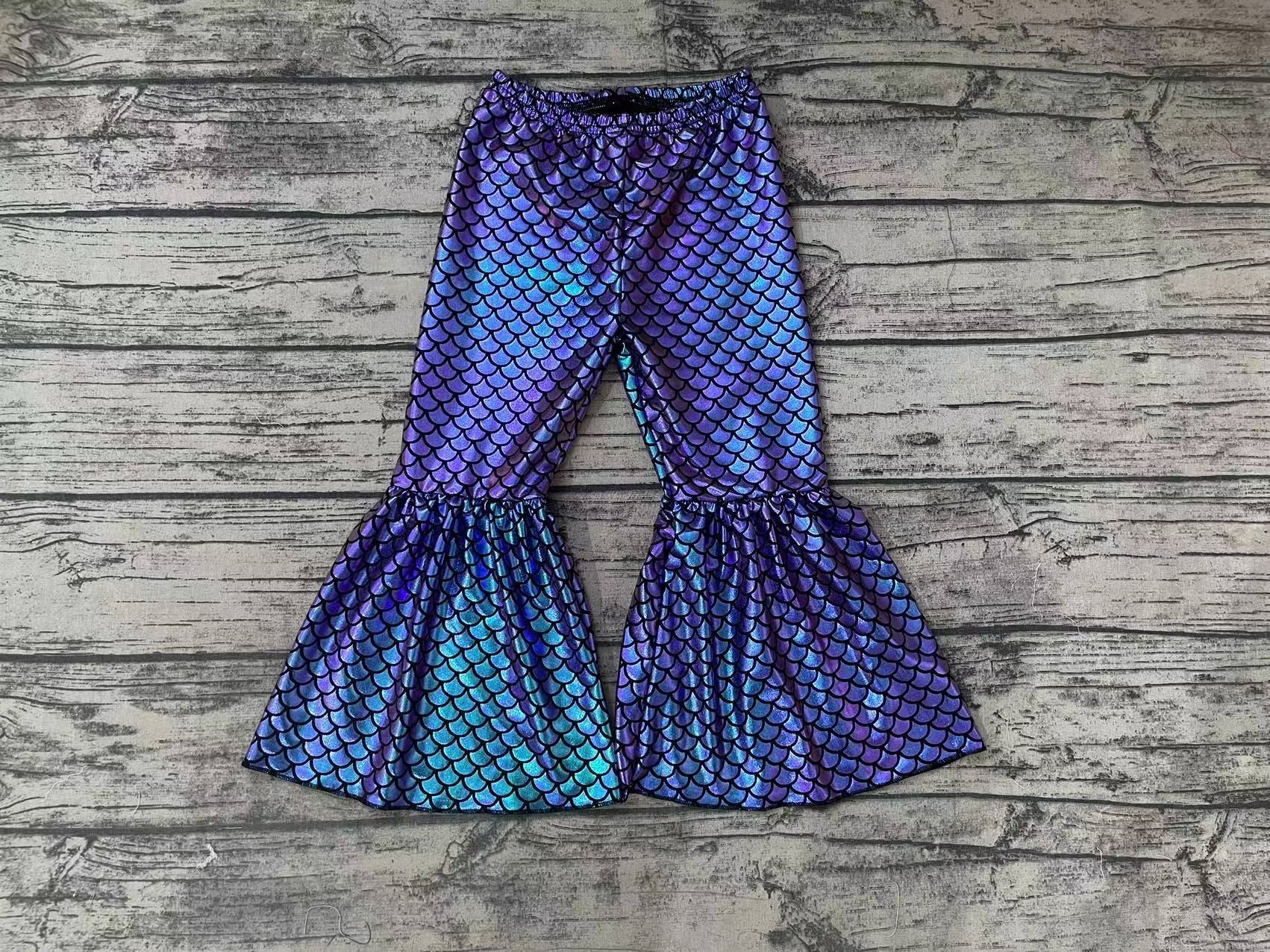 Fishscale blue and purple trousers sunshine kids clothes