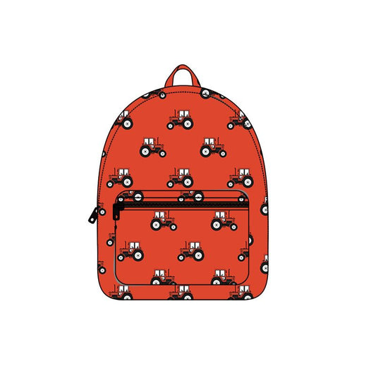 Farm Tractor Red Backpack