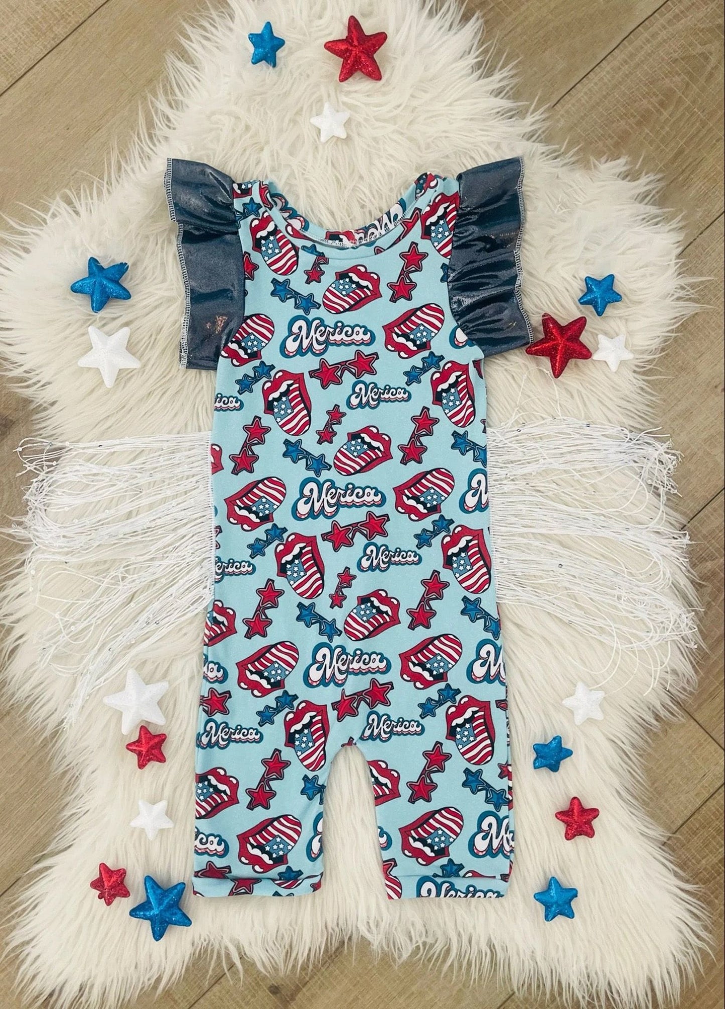 Tongue Summer Girls Romper Suit