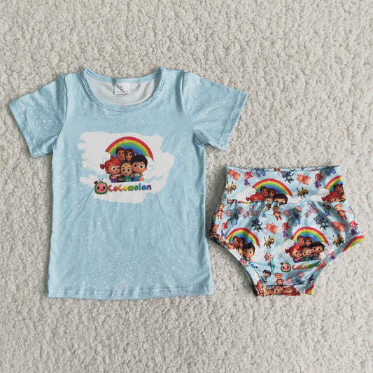 B15-15 Rainbow coco family briefs set