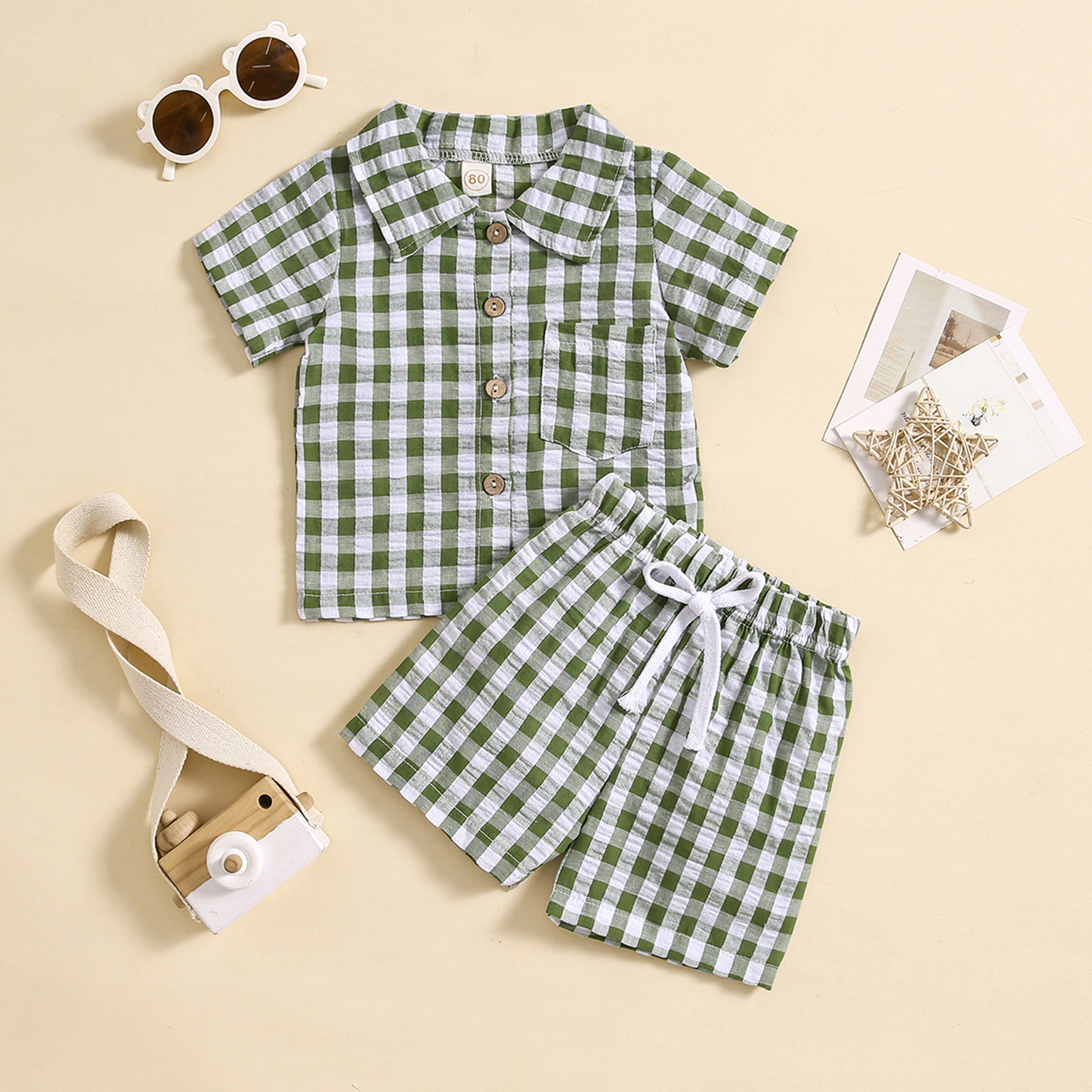 Customized seersucker pajamas for boys and girls moq 5 each style eta 5-6week