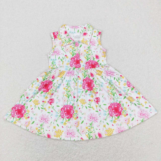 GSD0546 floral sleeveless dress