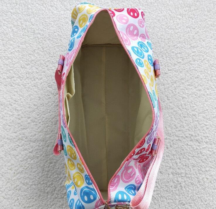 RTS NO MOQ ETA 5/7days arrived BA0068 Smiley White Gym Bag