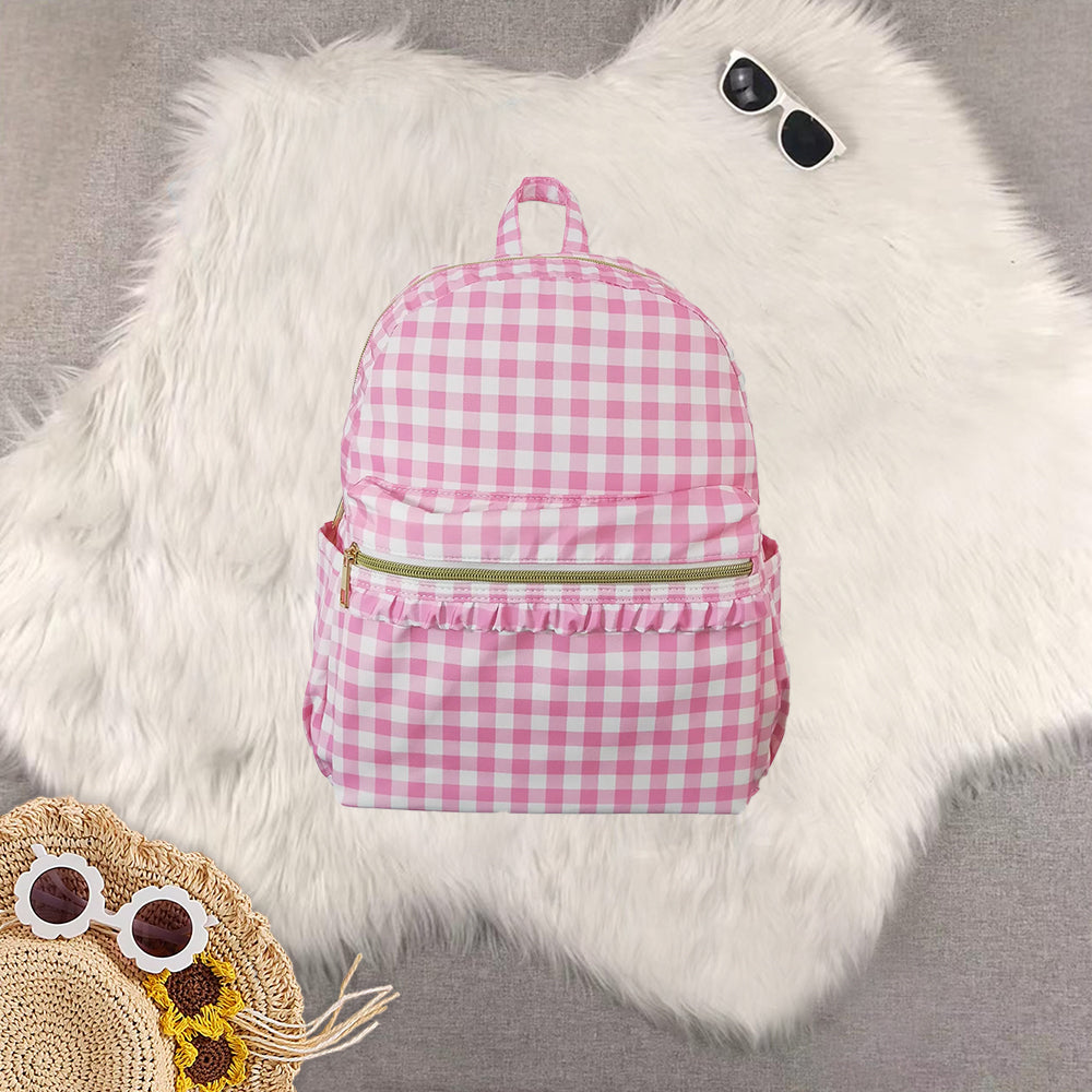 RTS NO MOQ Sibling baby kids clothes team blue kids backpack and jeans