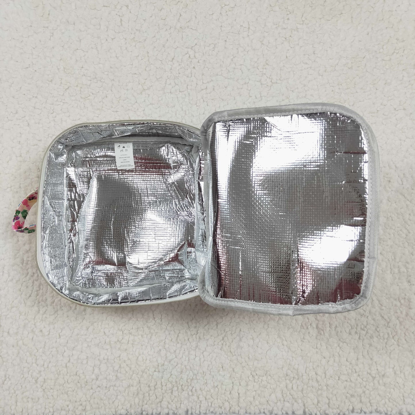 rts no moq BA0102 Flower Purple Floral Bow Knot Meal Bag Lunch Box Bag