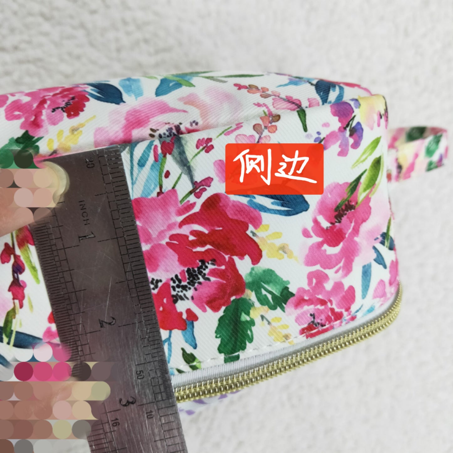 rts no moq BA0102 Flower Purple Floral Bow Knot Meal Bag Lunch Box Bag