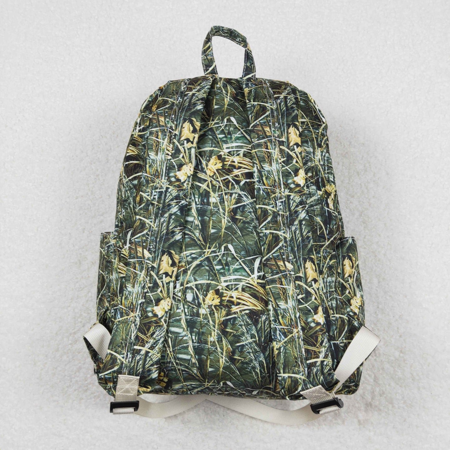 BA0139 Straw Camouflage Leaf Backpack