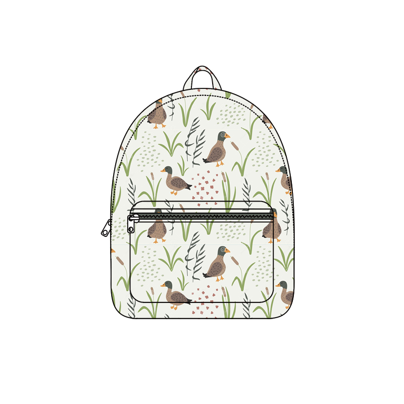 BA0178 ducks zipper backpack