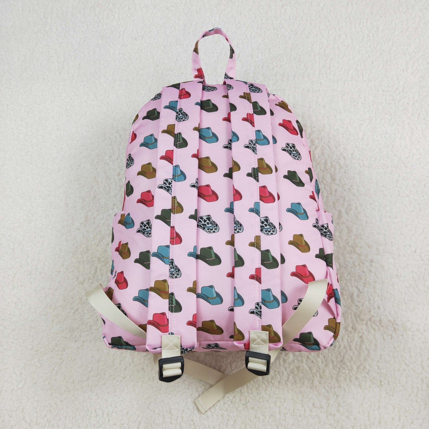 rts no moq BA0181 Cowboy hat pink backpack --13*5*17 inches