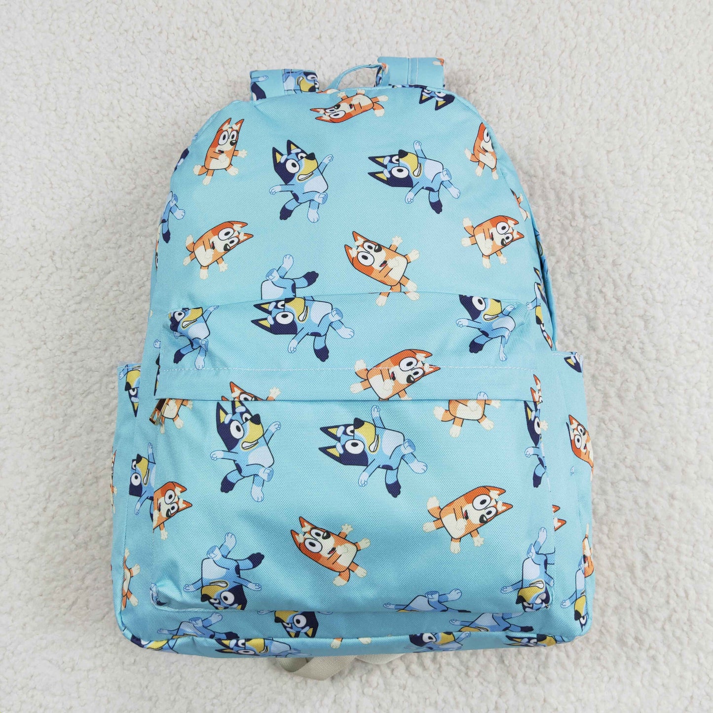 rts no moq BA0195 cartoon dog Blue Backpack