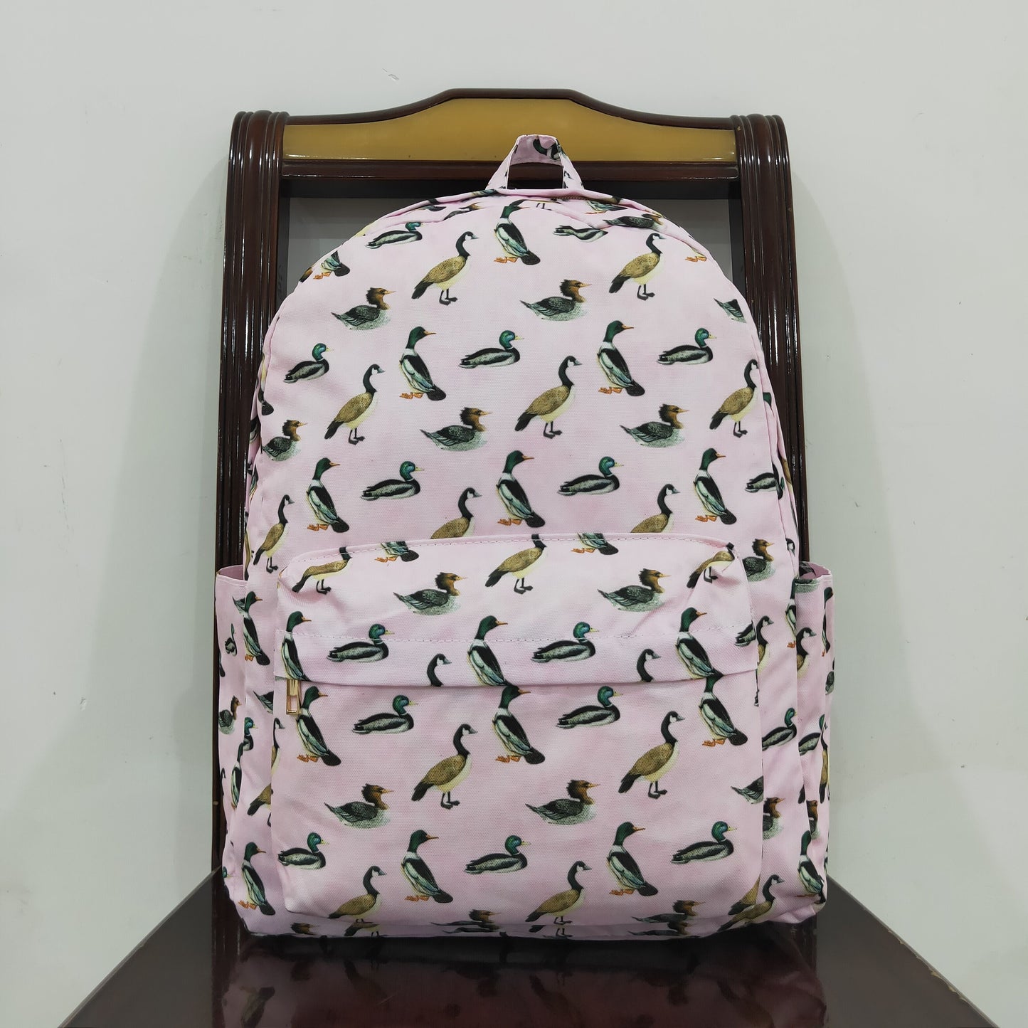 rts no moq BA0203 Duck pink and white backpack