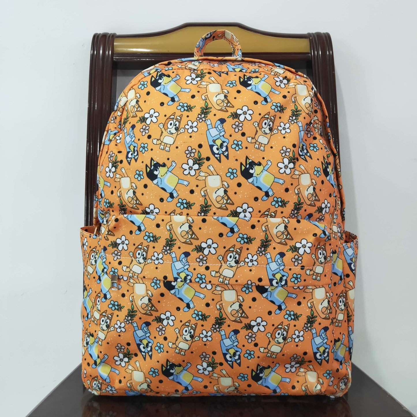 rts no moq BA0213 bluey flower orange backpack