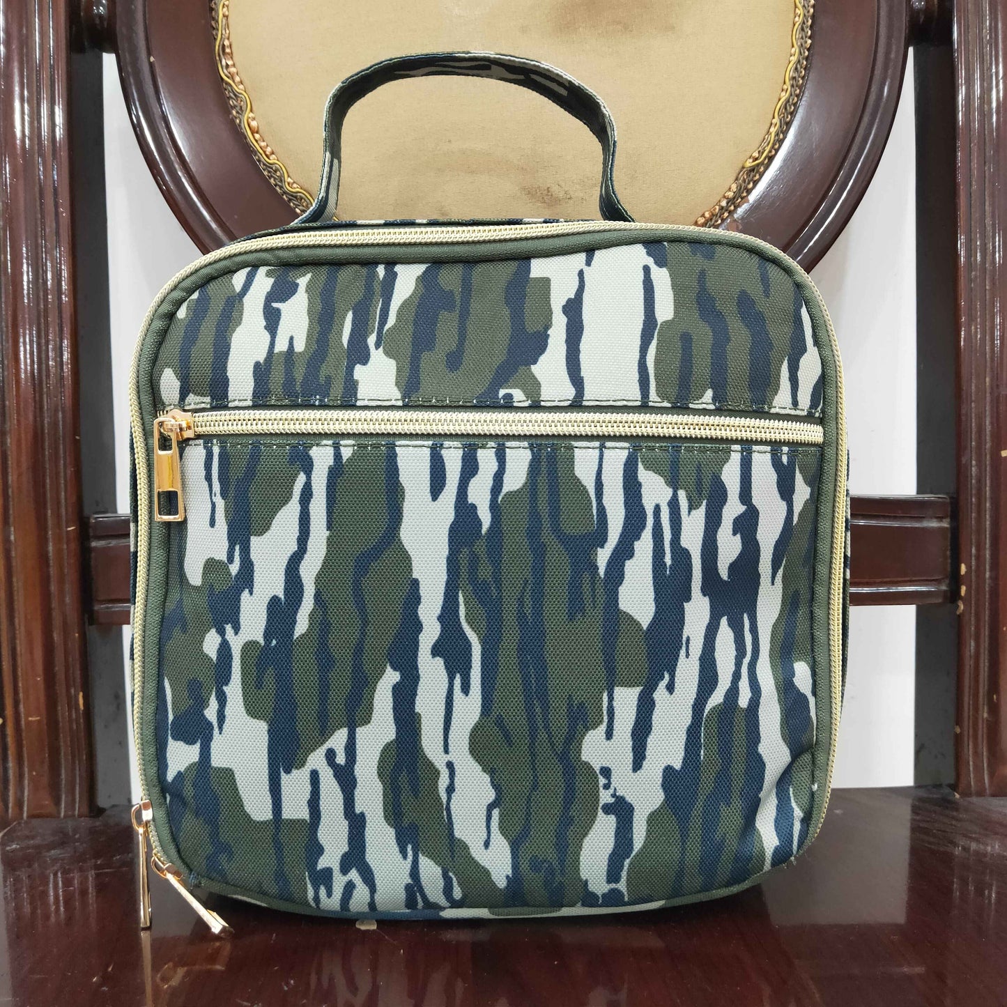 rts no moq BA0228 Military green camouflage lunch bag lunch box bag