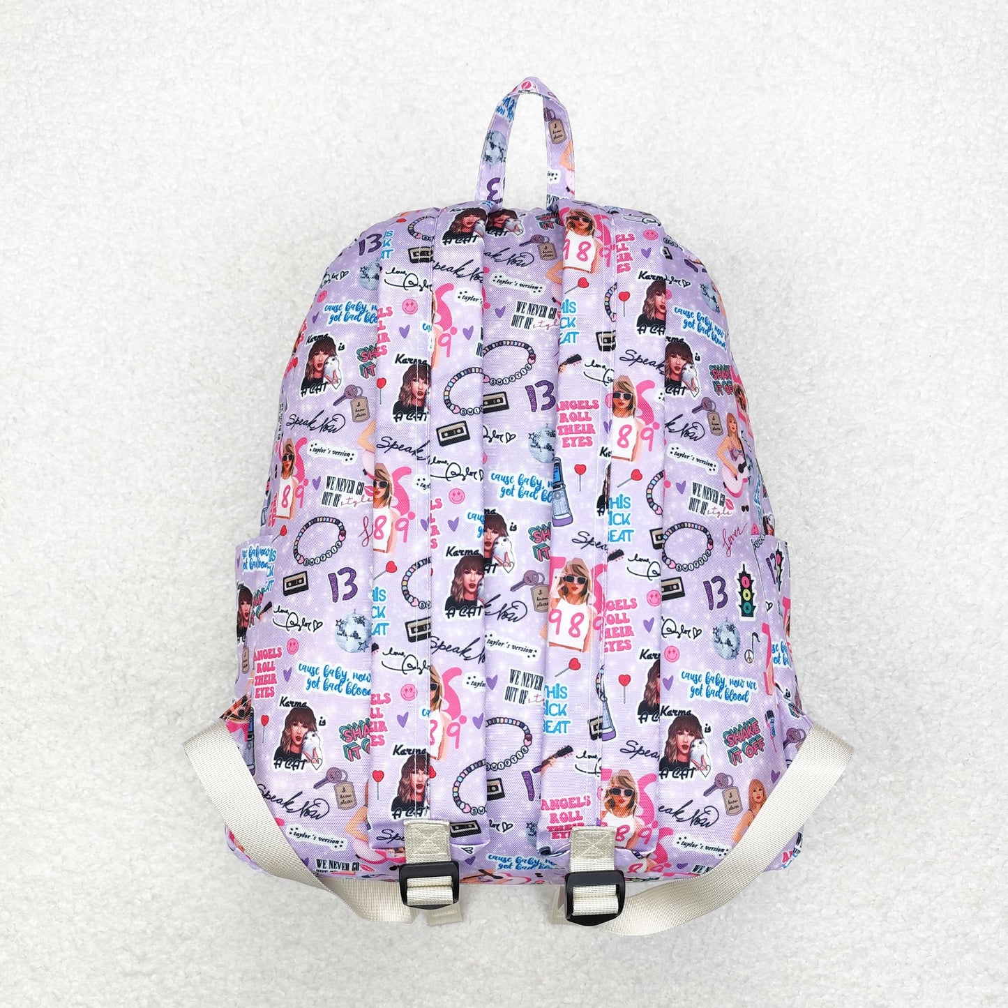 rts no moq BA0238 1989 Taylor purple backpack-13*5*17 inches