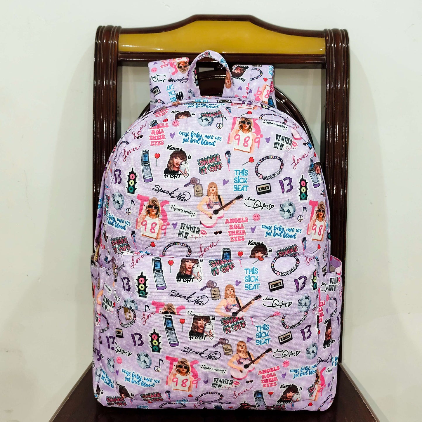 rts no moq BA0238 1989 Taylor purple backpack-13*5*17 inches