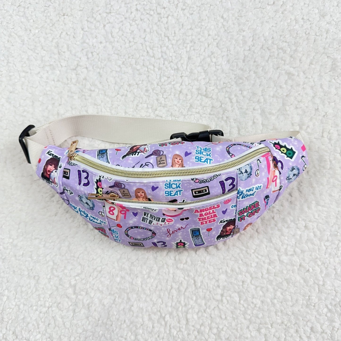 rts no moq BA0253 1989 Taylor purple waist bag