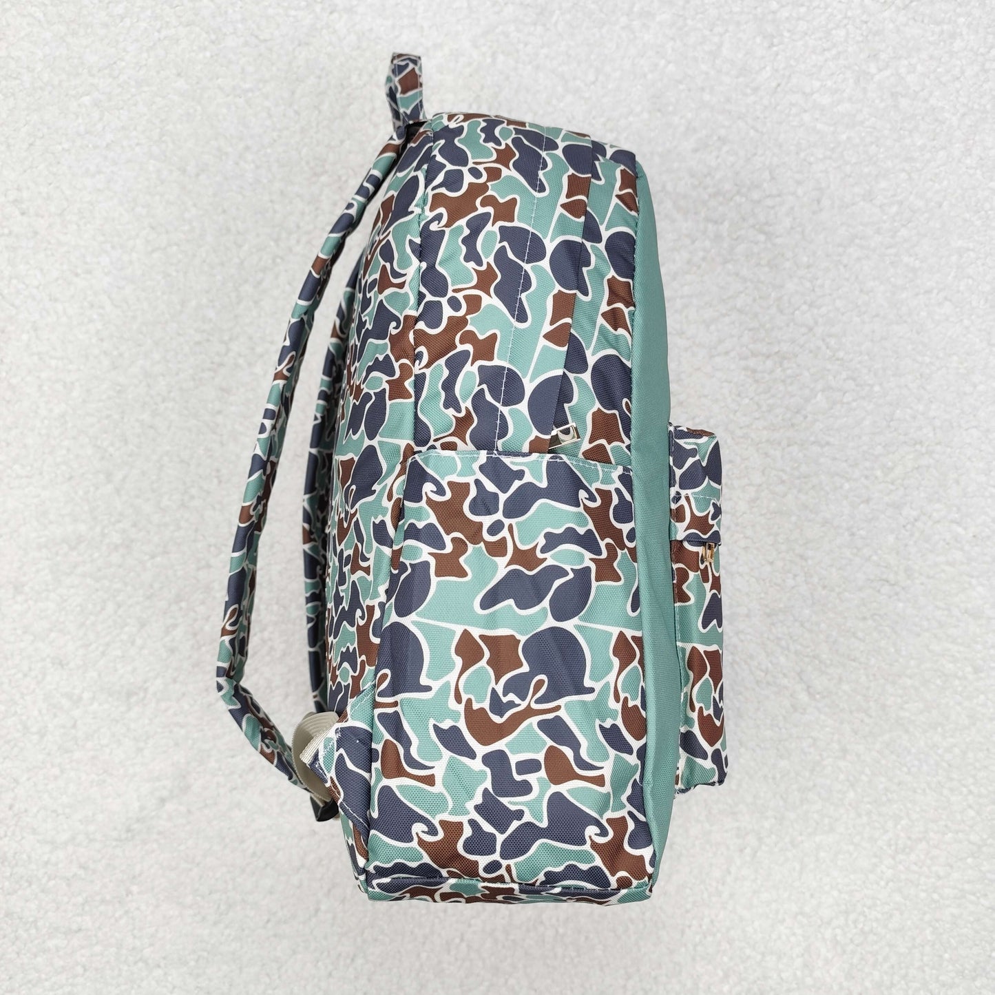 rts no moq BA0259 camouflage duck plaid green large backpack