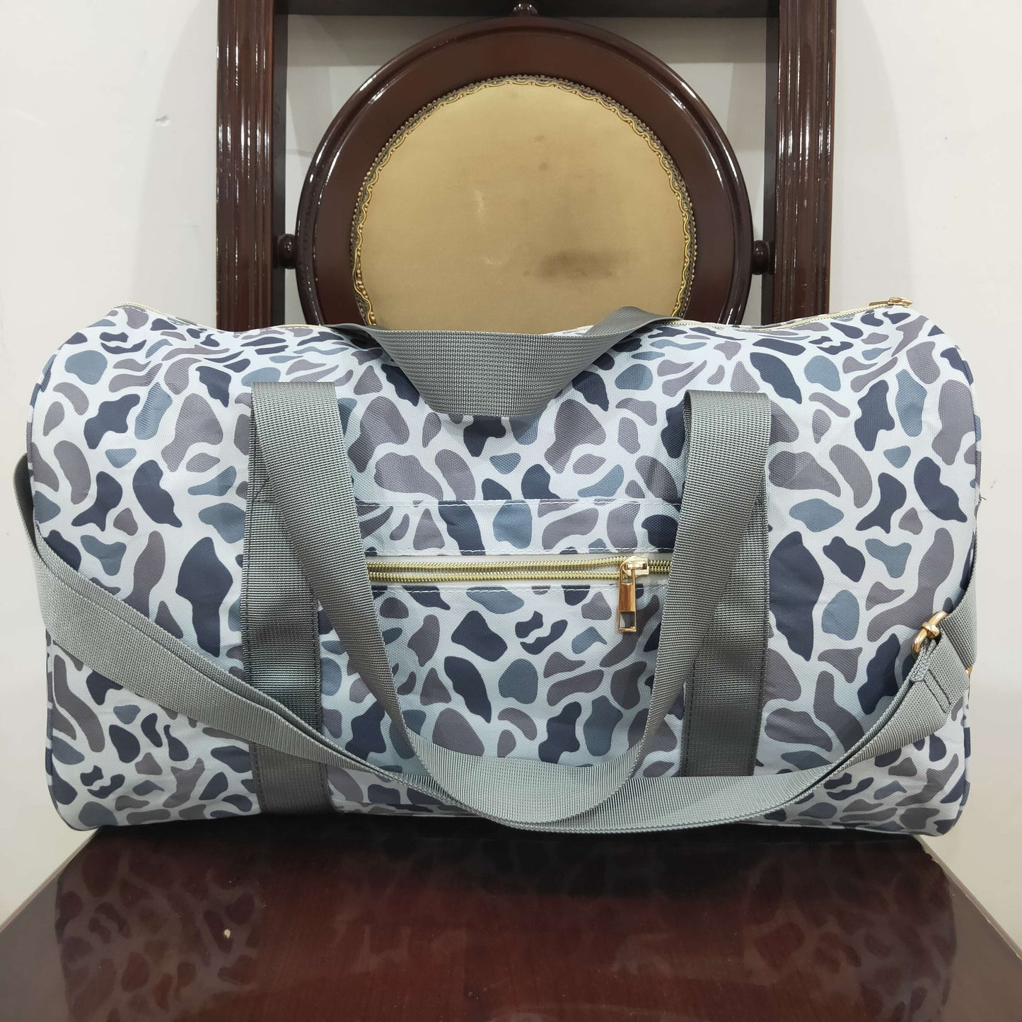 RTS NO MOQ BA0262 camouflage gray gym bag