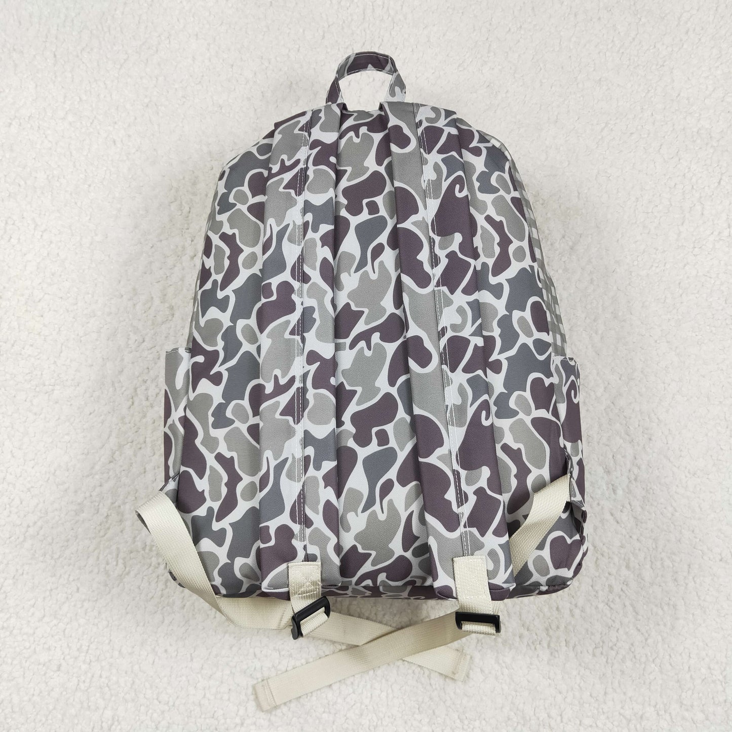 rts no moq BA0268 Embroidered camouflage puppy plaid backpack