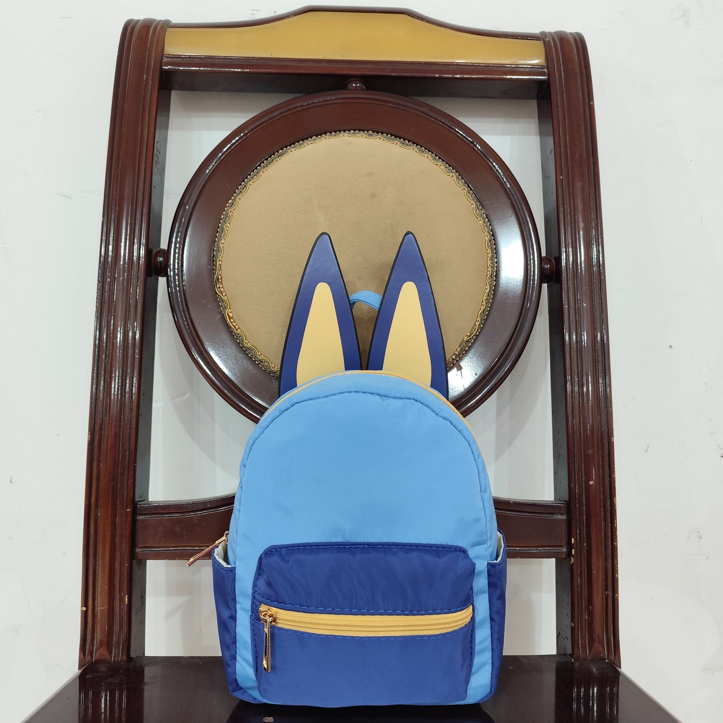 RTS NO MOQ ETA 5/7days Arrived BA0281 Bluey ears blue backpack