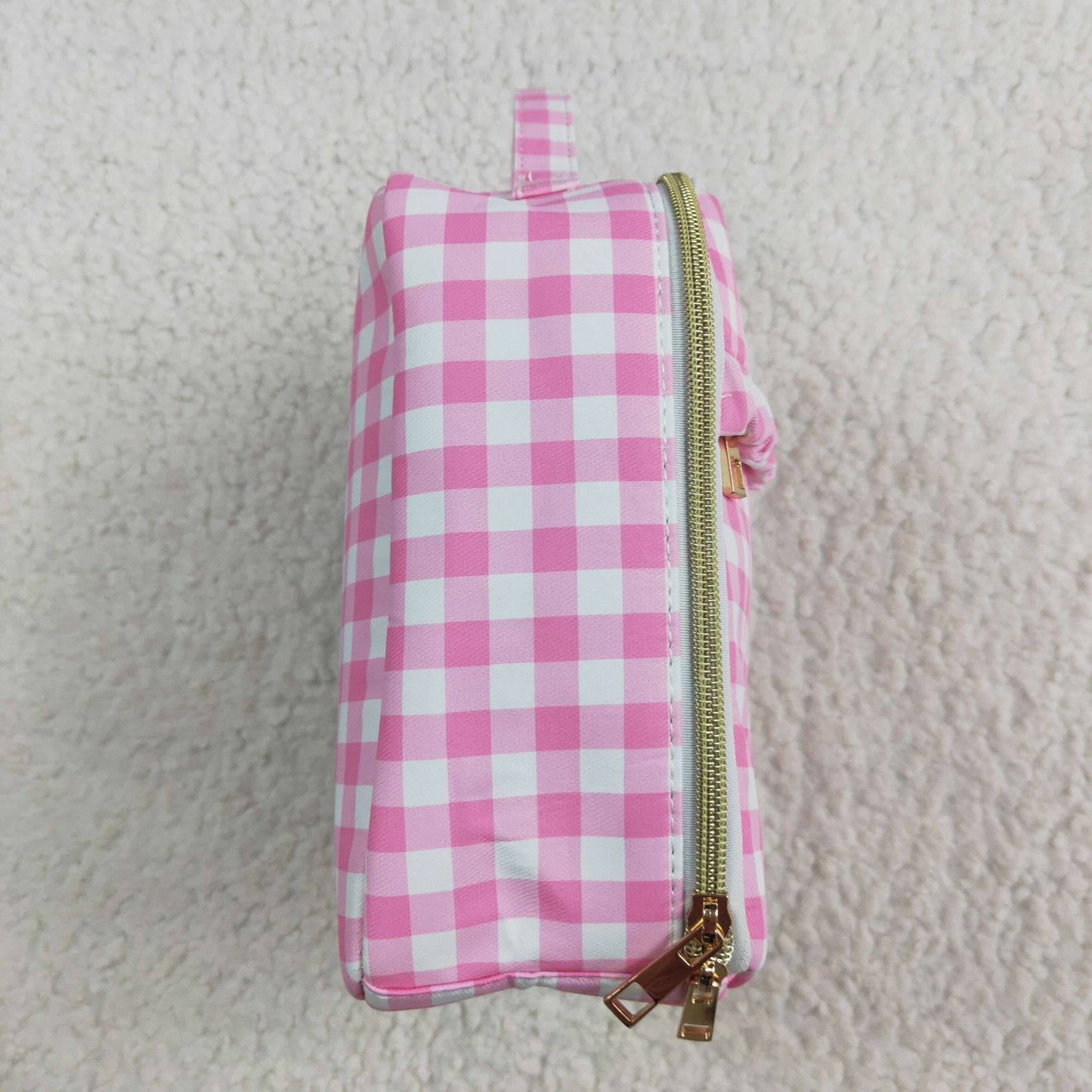 RTS NO MOQ ETA 5/7days Arrived BA0283 square pink and white plaid lace lunch box bag