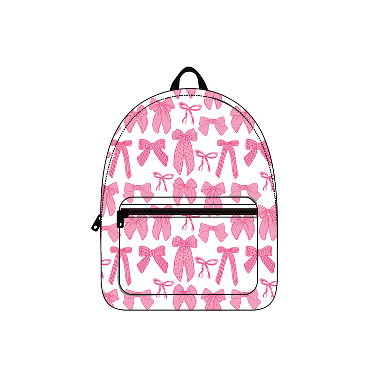 no moq BA0285 pre-order baby kids bow pink backpack -2025.1.6