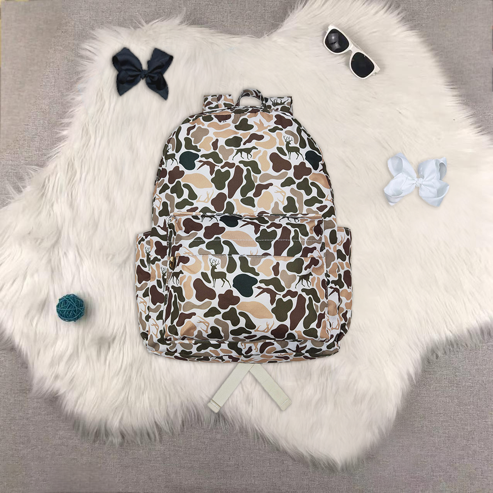 RTS NO MOQ Sibling baby kids Camouflage kids backpack