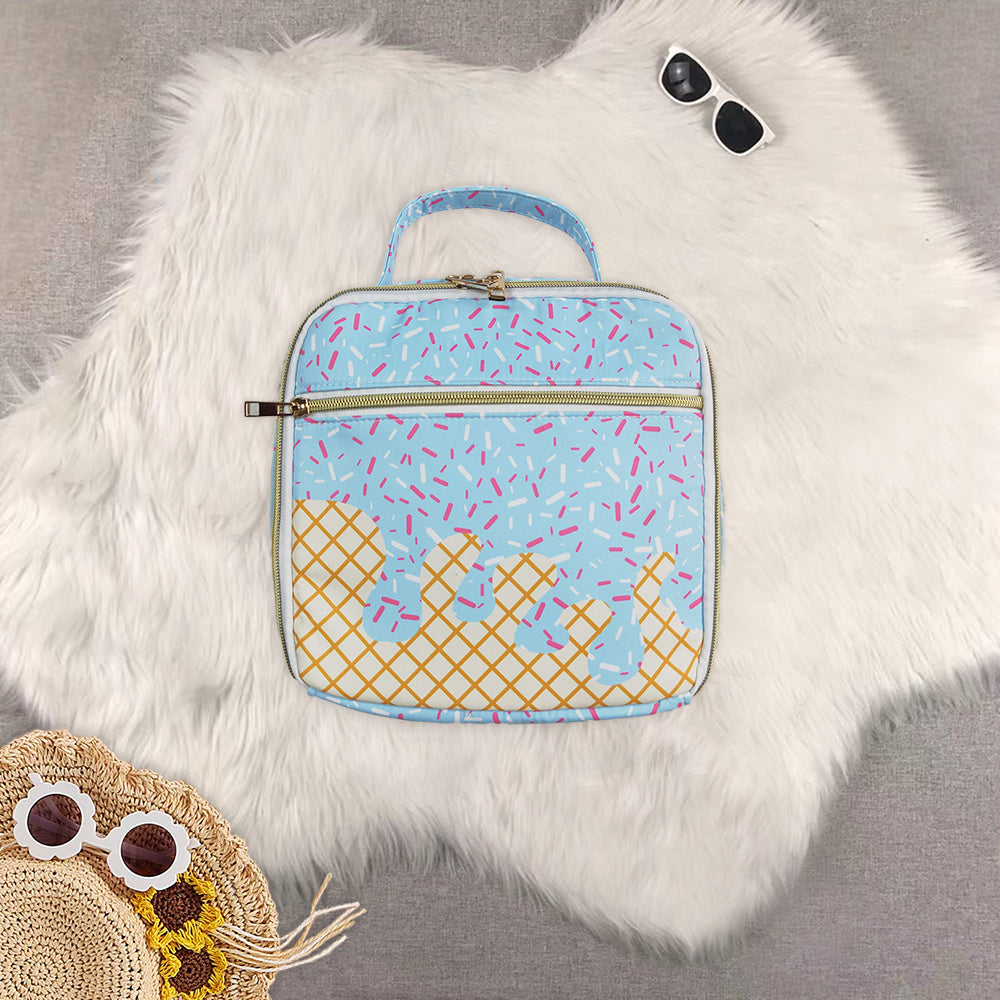 RTS NO MOQ Sibling baby kids clothes team ice cream summer kids lunch box