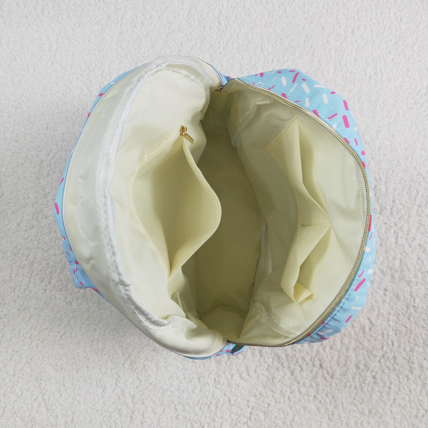 RTS NO MOQ BA0297 Team fireworks plaid blue large backpack