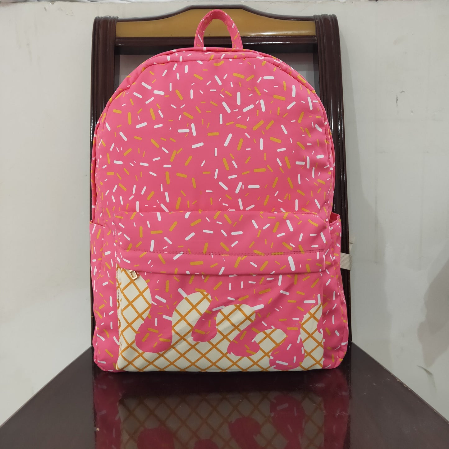 RTS NO MOQ（In Stock) BA0300 Team Fireworks Plaid Pink Backpack