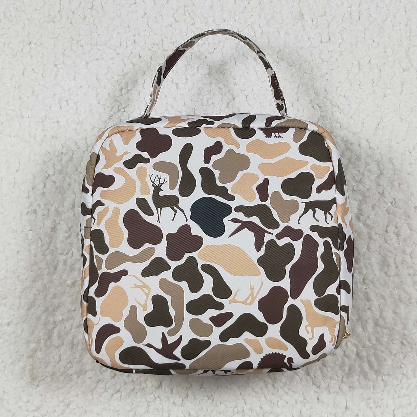 RTS NO MOQ（In Stock ) BA0305 Duck and puppy camouflage lunch bag lunch box bag