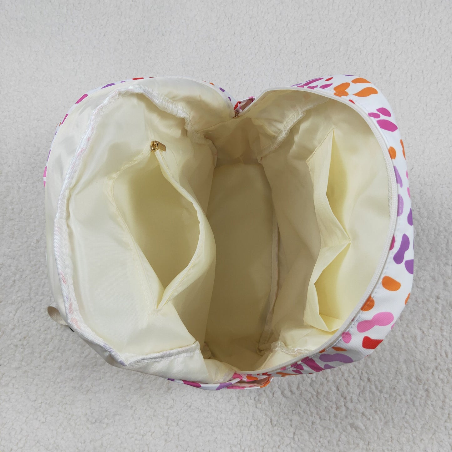 RTS NO MOQ（In Stock) BA0307 Pink and purple leopard lace backpack