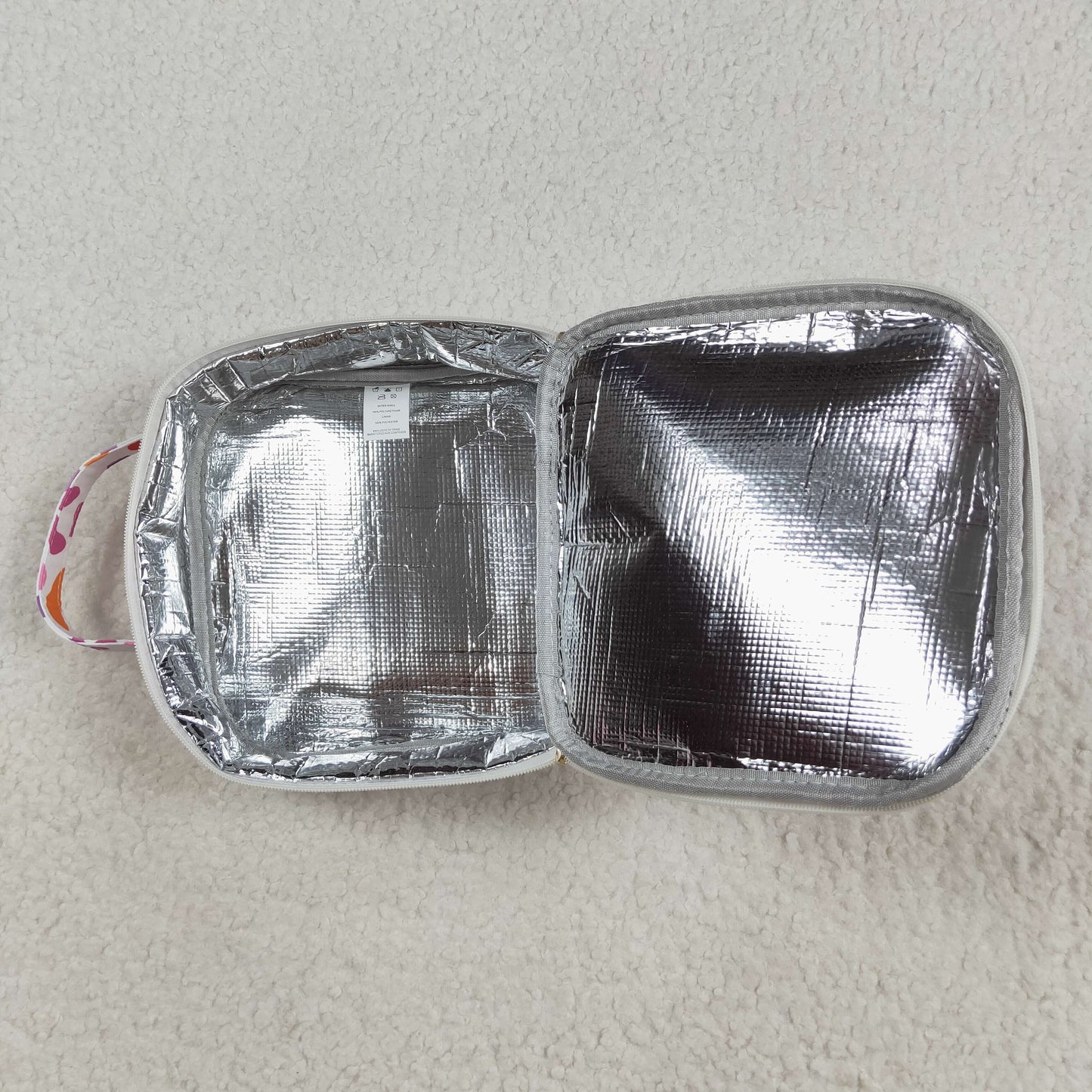 RTS NO MOQ（In Stock ) BA0309 Pink and purple leopard print lace lunch bag