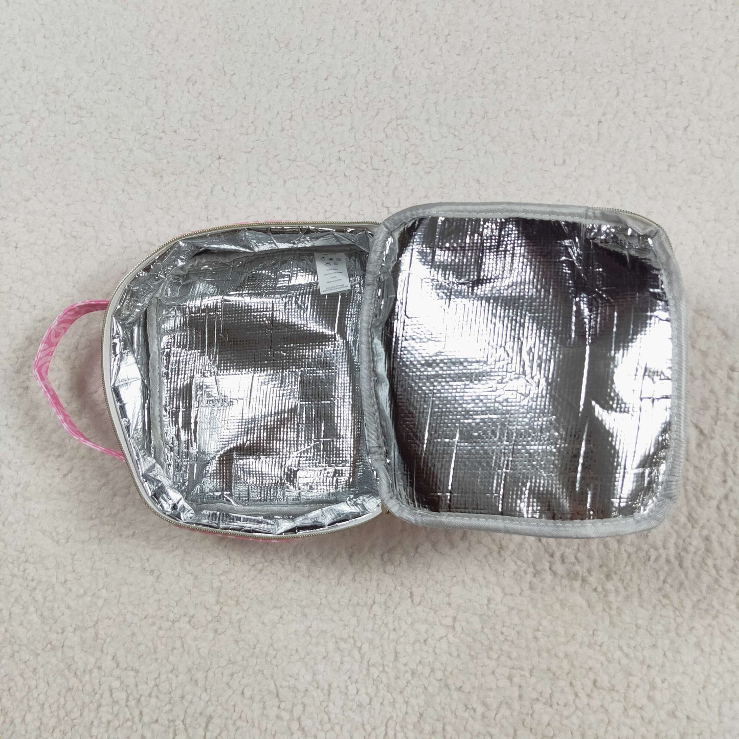 RTS NO MOQ（In Stock ) BA0310 Pink lunch bag with a plaid lace bow pattern