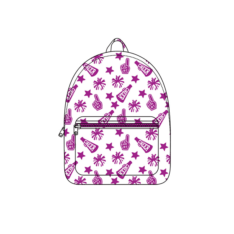 (Pre Order) No moq BA0351 pre-order baby kids cheer purple backpack -2025.8.13