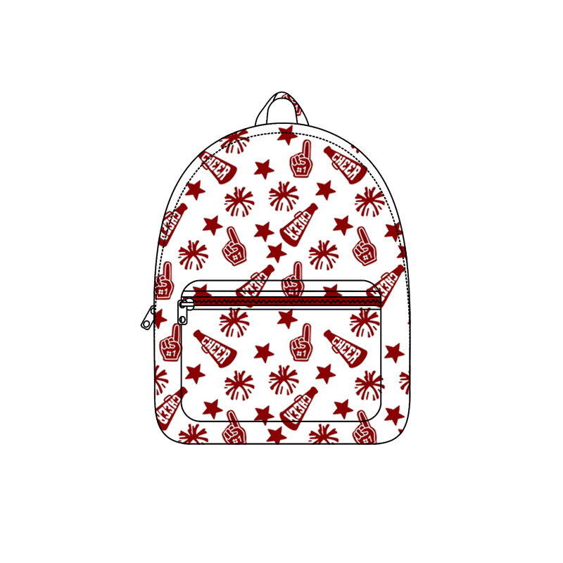 (Pre Order) No moq BA0353 pre-order baby kids cheer red backpack -2025.8.13