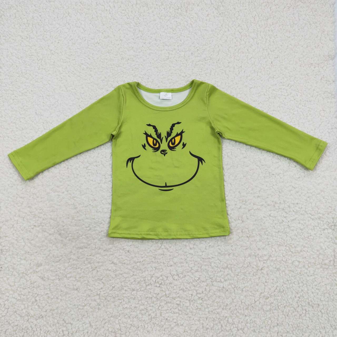 RTS NO MOQ（In Stock) BT0256 grinch green long sleeve top
