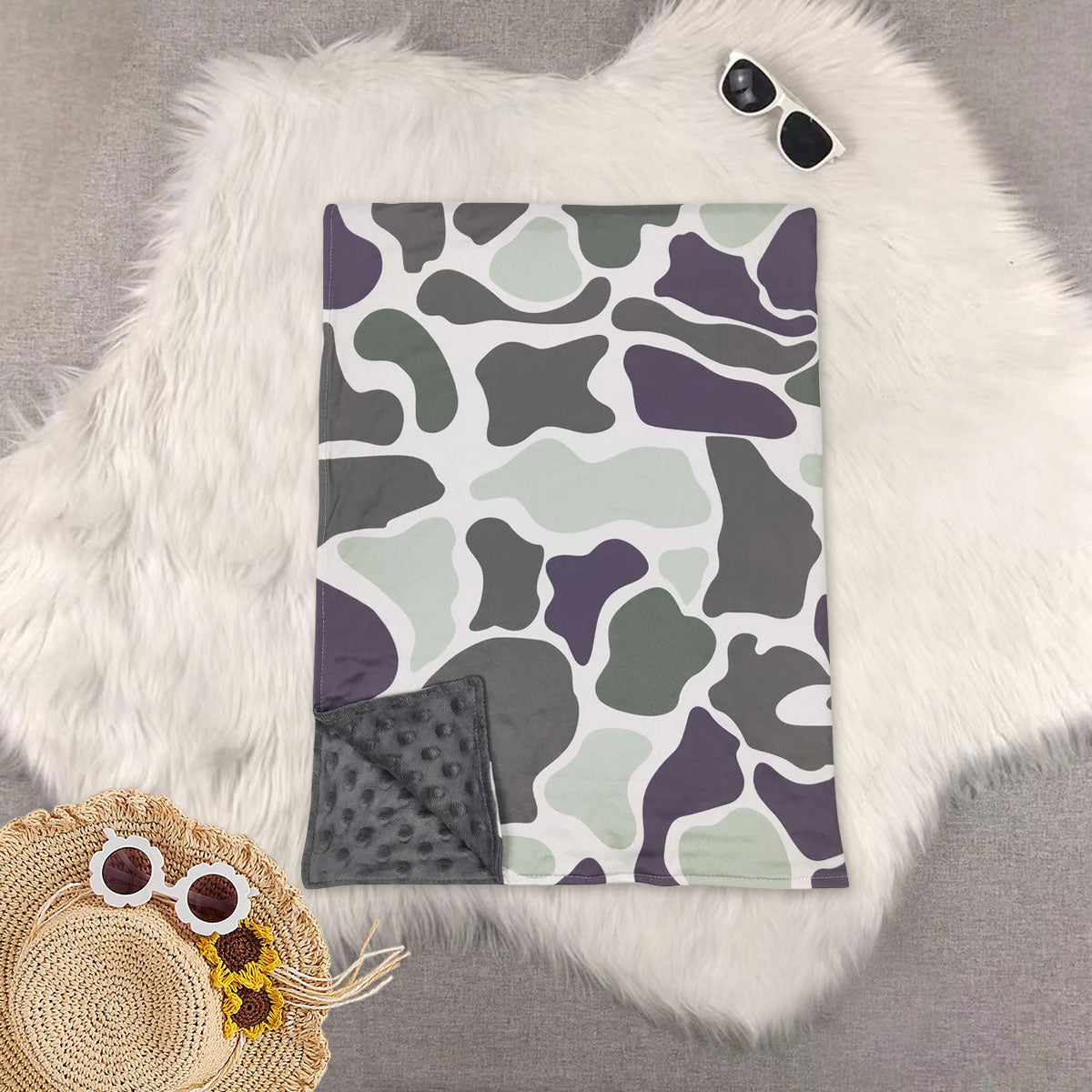 RTS NO MOQ Sibling baby kids Summer duck camouflage baby blankets