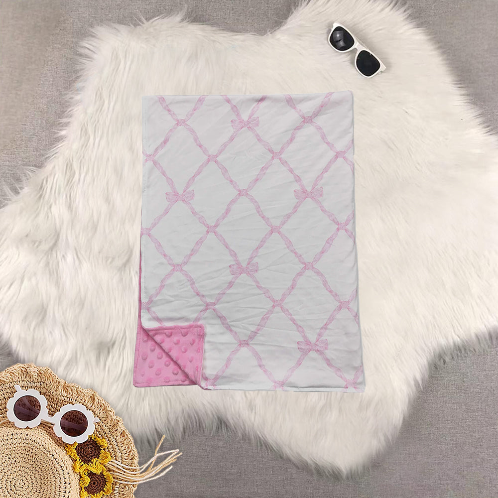 RTS NO MOQ Sibling baby kids Summer duck bow camouflage baby blanket